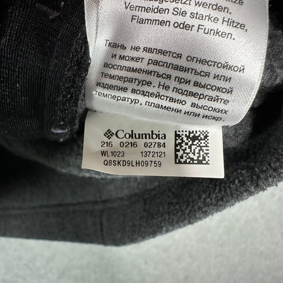 Columbia Women's Fleece Vest Charcoal Gray Full Zip Mock Neck Size S - Picture 6 of 8